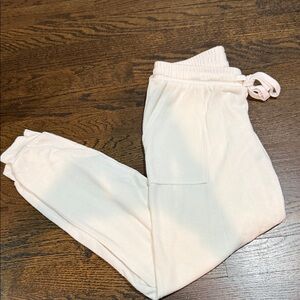 LA Made Lightweight white cozy Ankle Pants